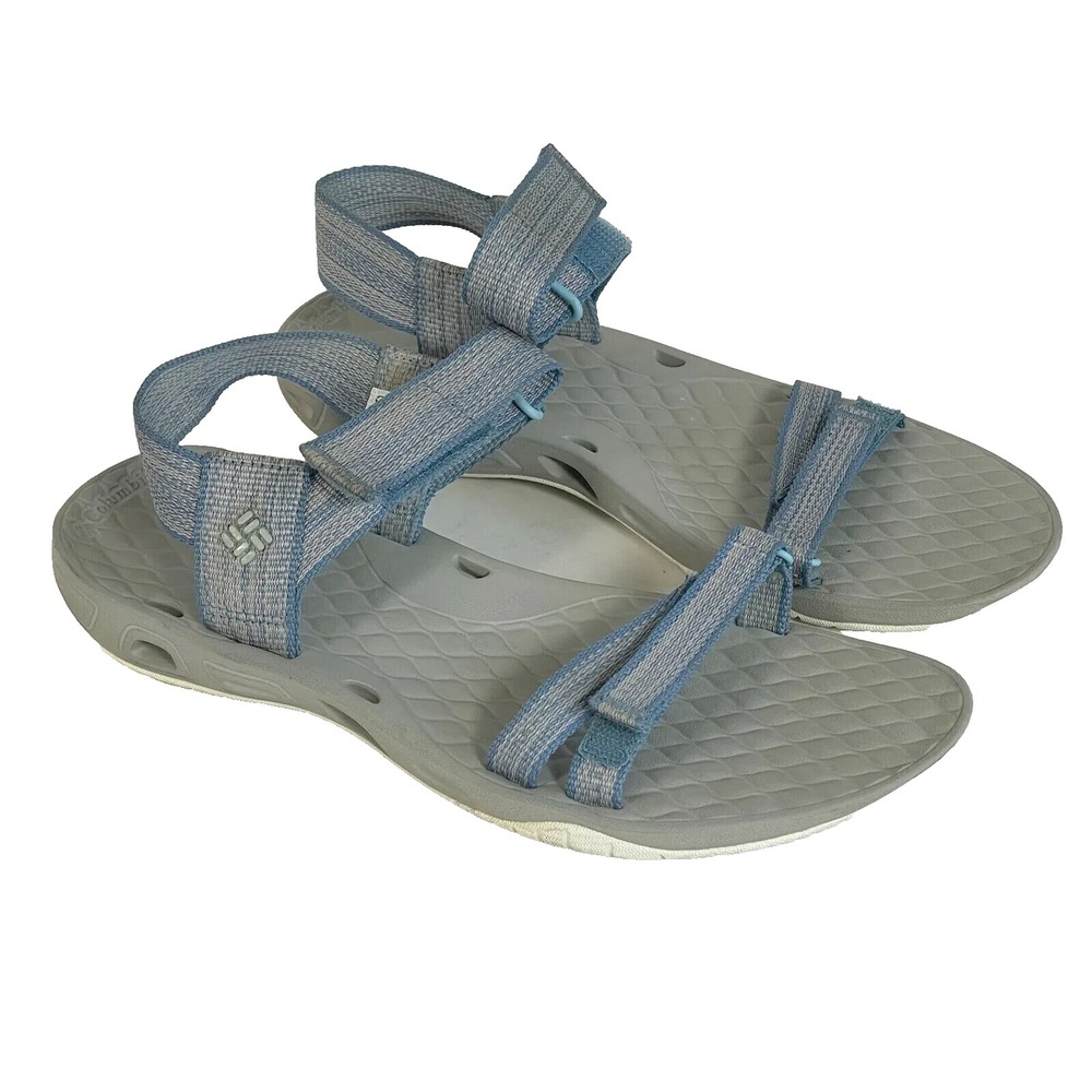 Columbia Sunbreeze Vent Avalon Strappy Sandals Womens Size 8 Gray Hiking Outdoor